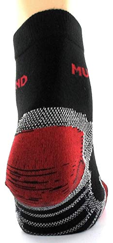 Mund Socks - Trail Running, Color Black/Red, Talla EU 46-49