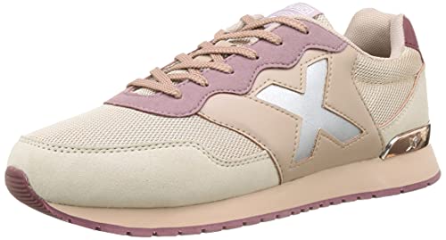 Munich Dash Women Premium Laces 108, Zapatillas Mujer, Beige, 40 EU