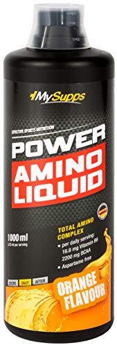 My Supps Power Amino Liquid Orange - Líquido de limpieza (1000 ml), color naranja