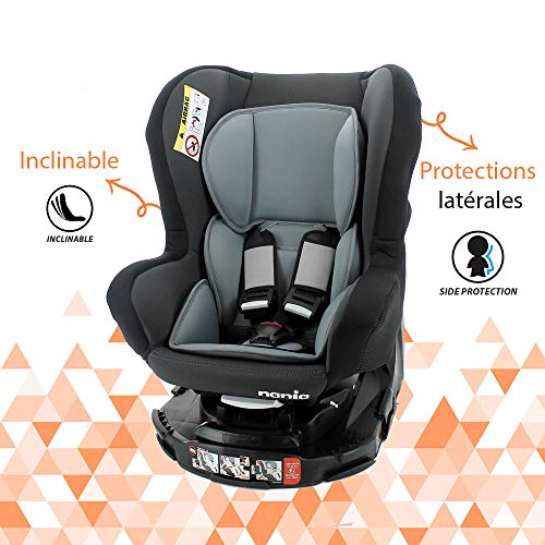 Mycarsit - Silla de coche pivotante 360º fabricado en francia. Grupo 0+/1 (desde el nacimiento hasta 18kg). Inclinable en 4 posiciones - 4 colorido