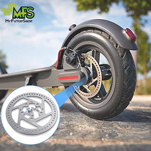 Myfuturshop® Disco de Freno para Patinete eléctrico Xiaomi M365. Accesorio de 110 mm para la Rueda Trasera del Scooter.