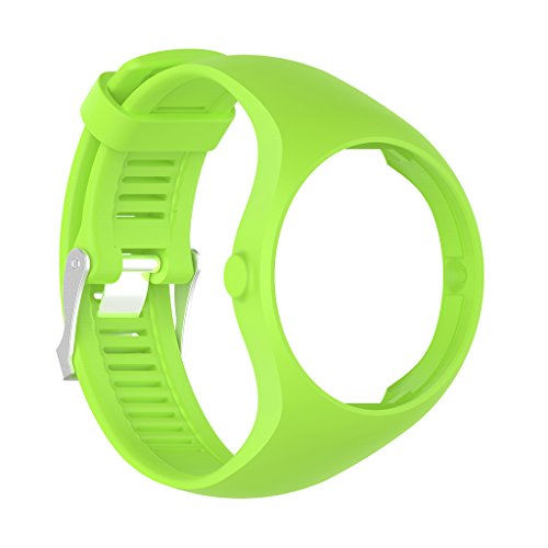 MYhose Reemplazo de la Pulsera de la Pulsera de la Banda del Reloj del silicón de la Venda del Reloj para el Reloj GPS Polar M200 Blanco