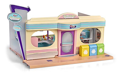 Mymy City- American Diner, restaurante de juguete con acesorios, luz y sonido (Famosa 700015820)
