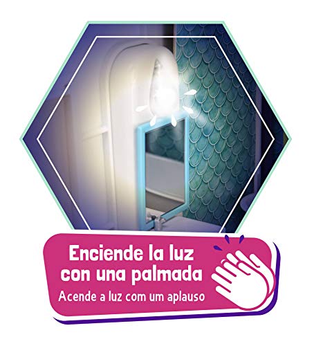 mymy CiTY Palmhouse - Casita de muñecas amueblada para niños y niñas de 3 a 8 años (Famosa 700015353)