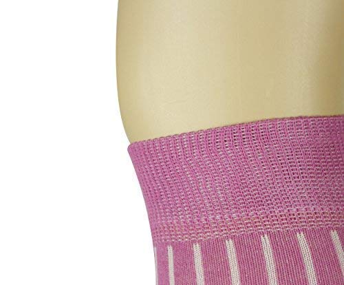 Mysocks calcetines largos lisos Costilla Fucsia