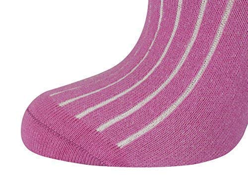 Mysocks calcetines largos lisos Costilla Fucsia