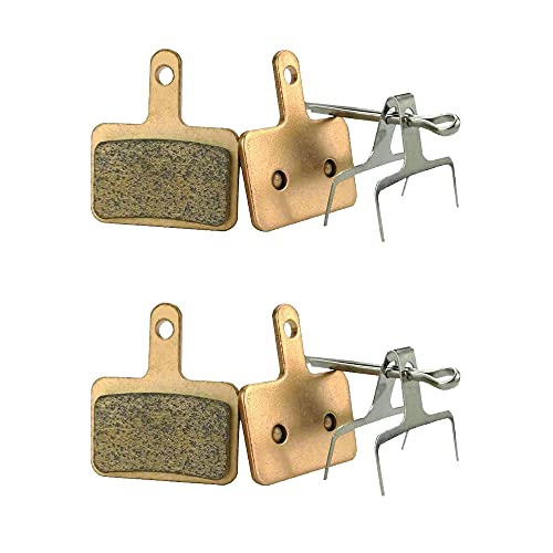NA - Juego de 2 pastillas de freno de disco de pastillas de freno de bicicleta semimetálicas para Shimano Deore XT XTR SLX DBP-G02A