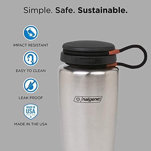 Nalgene 1,125l Botella INOX. 1,125 l, Deportes, Transparente (Sin Color)