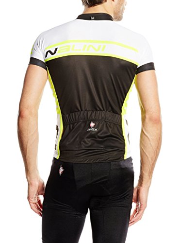 Nalini Maillot Ciclismo Tescio Negro/Amarillo Flúor L