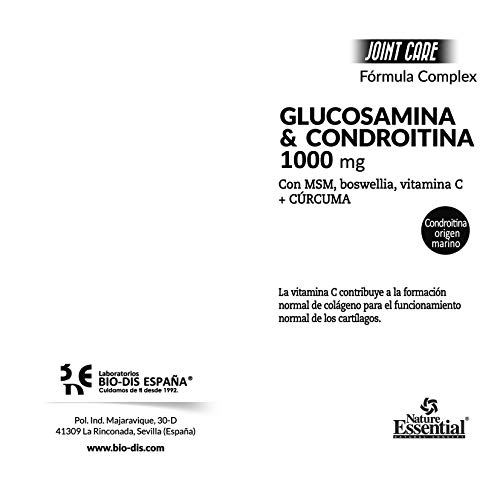 Nature Essential Glucosamina, Condroitina y MSM 1000mg - 60 Comprimidos