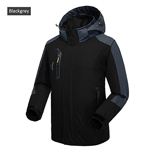 Naudamp Chaqueta Impermeable al Aire Libre para Hombres Ligero Softshell Rain Coat Escalada Senderismo Ropa Montaña Multi-Bolsillos Rompevientos