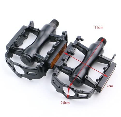 Ncheli 2 pcs Pedales Bicicleta,Montaña Bicicleta Pedales Eje 9/16" Antideslizante Pedales Ciclismo Durable Adecuado para Bicicletas de montaña, Bicicletas de Carretera, Bicicletas.