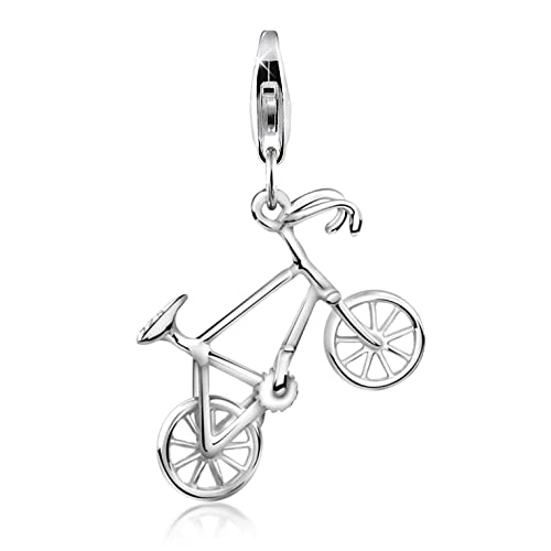 Nenalina plata charm colgante bicicleta para collares y pulseras para mujer 713196-000