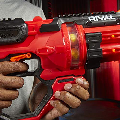 Nerf Rival Roundhouse XX-1500-Bolas de Espuma Oficiales, Color Rojo (Hasbro E6638FR0)