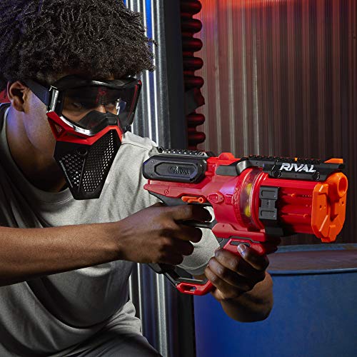 Nerf Rival Roundhouse XX-1500-Bolas de Espuma Oficiales, Color Rojo (Hasbro E6638FR0)