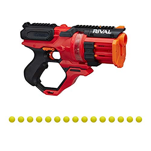 Nerf Rival Roundhouse XX-1500-Bolas de Espuma Oficiales, Color Rojo (Hasbro E6638FR0)