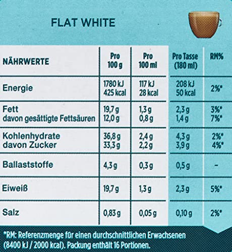 Nescafé New Dolce Gusto Flat White 16 Capsules.