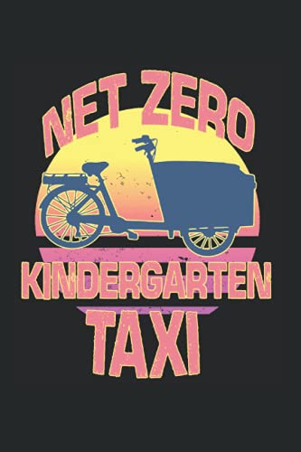 Net Zero Kindergarten Taxi Cargo Bike Notizbuch: 6x9 - Dotgrid - Notebook