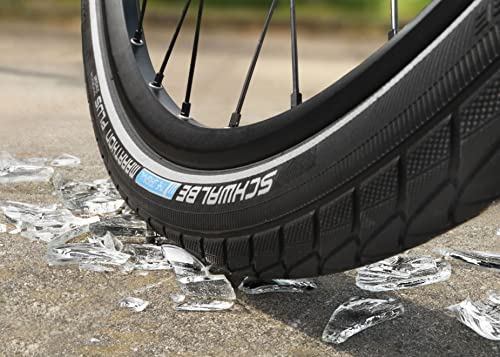 Neumáticos para silla de ruedas Schwalbe Marathon Plus Hs440 de Cicli Bonin Unisex, negro / reflejo, talla única