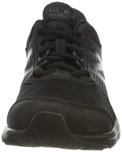 New Balance 411 Sneakers, Zapatillas de Correr Mujer, Negro (Triple Black), 44 EU