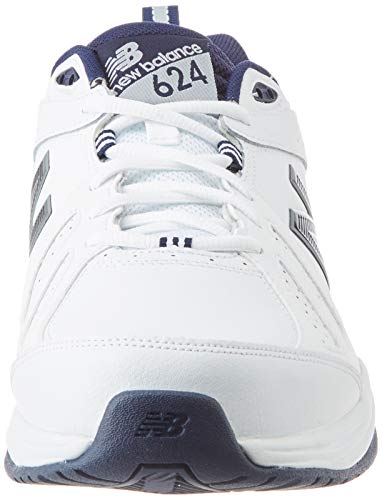 New Balance 624v5, Cross Trainer Hombre, Blanco (White), 55 EU