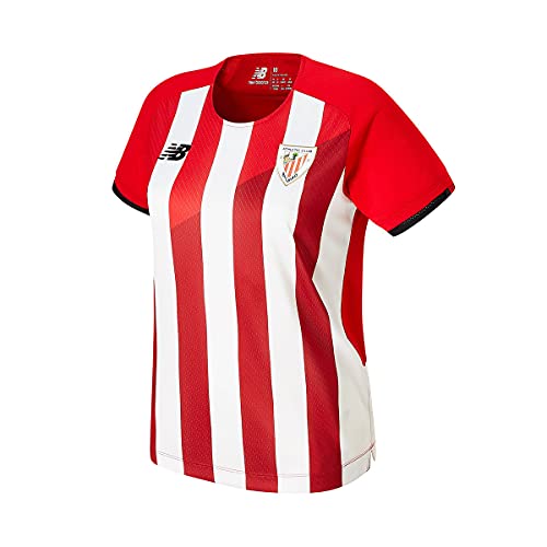 New Balance AC Bilbao Primera Equipación 2021-2022 Mujer, Camiseta, Red-White, Talla 16-XS