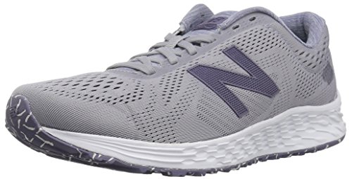 New Balance Arishi V1 Fresh Foam, Zapatillas para Correr Mujer, Gris Claro Y Morado, 35 EU