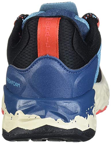 New Balance Hierro V5 Fresh Foam, Zapatillas para Carreras de montaa Mujer, Cera Azul Toro Rojo, 39.5 EU