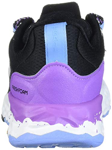 New Balance Hierro V5 Fresh Foam, Zapatillas para Carreras de montaa Mujer, Negro Neo Púrpura, 41.5 EU