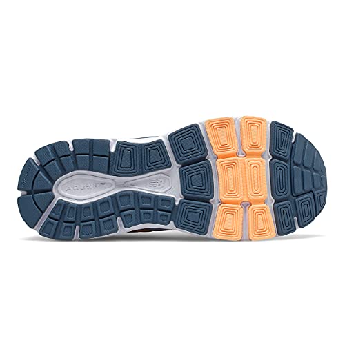 New Balance Zapatillas de correr 840 V5 para mujer, Gris silencioso/Mango claro, 38.5 EU