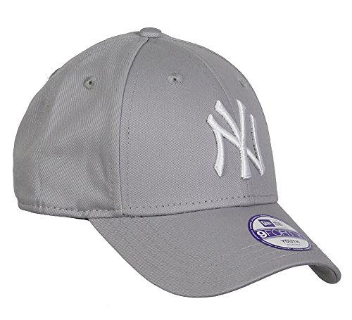 New Era 9FORTY - Gorra unisex para niños, color gris, talla Joven ( Youth)