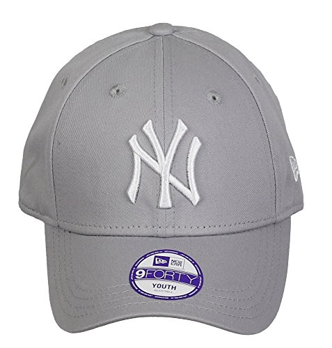 New Era 9FORTY - Gorra unisex para niños, color gris, talla Joven ( Youth)