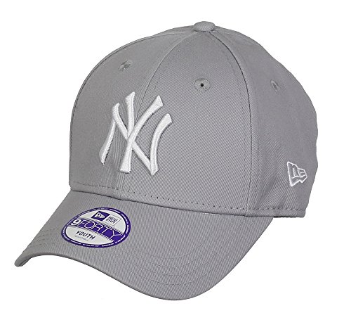 New Era 9FORTY - Gorra unisex para niños, color gris, talla Joven ( Youth)