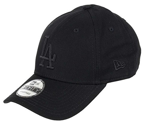 New Era Angeles Dodgers 9forty Adjustable Cap League Essential Black On Black - One-Size