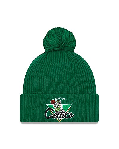 New Era - NBA Boston Celtics 2021 Tip Off Knit Bobble Beanie - Verde, verde, Talla única