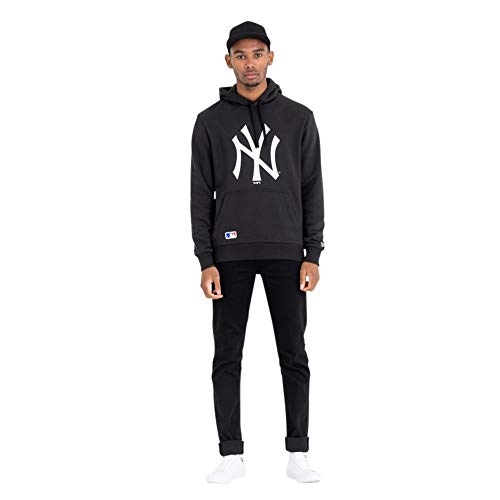 New Era Team Logo Hoody Neyyan Sudadera, Hombre, Black, XS