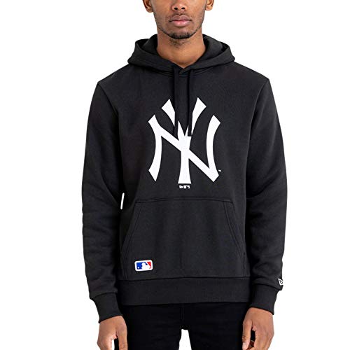 New Era Team Logo Hoody Neyyan Sudadera, Hombre, Black, XS