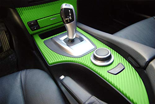 NewL Rollo de vinilo de fibra de carbono verde 3D con película adhesiva de liberación de aire, incluye herramientas de instalación (verde, 30 cm x 152 cm)