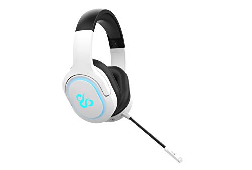 Newskill Scylla Ivory - Auriculares Gaming RGB Inalámbricos PC/PS4/PS5/Switch/Xbox One/Xbox Series X/S - Color Blanco