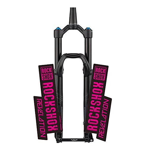 NGHSDO Pegatinas para Bicicletas Pegatina Delantera Delantera de la Bicicleta de montaña MTB Tenedor de la Etiqueta Accesorios de Bicicletas Protector Cuadro MTB (Color : Magenta)