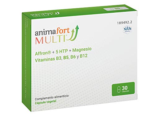 Niam Laboratorios Animafort MULTI Cápsulas Vegetales con Afron, 5-HTP, Magnesio y Vitaminas B, 30 Cápsulas