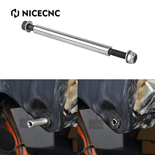 NICECNC Acero Inoxidable Tanque Inferior Montaje Kit Compatible con KTM 690 Enduro R/SMC R 2014-2022,Husqvarna 701 Enduro/Supermoto 2016 2017 2018-22,Recambio mecanizado CNC