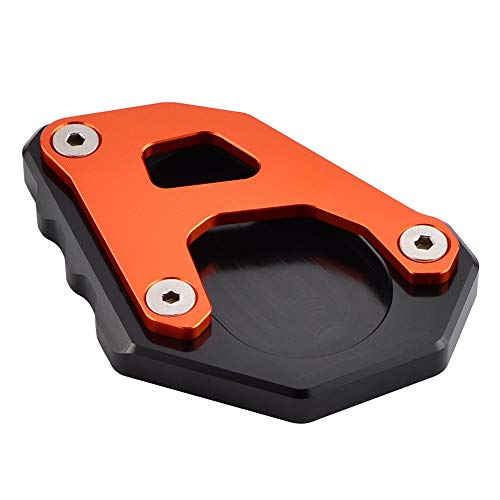 NICECNC Negro Extensión de Almohadilla de Soporte Lateral de Pata de Cabra Grande Billet Compatible con KTM 1050 1090 1190 1290 Adventure 2014 2015 2016 2017 2018 2019 2020