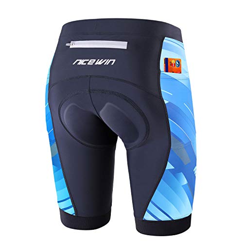 NICEWIN Shorts Biker para Mujer Mallas Acolchadas para Ciclismo Leggings Cortos para Montar en Cintura Alta