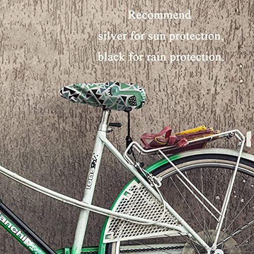 Nicokee Lindo Dino Y Formas Geométricas Cojines de Asiento de Bicicleta Cubierta de Cojín Arte Abstracto África Animal Dinosaurio Dibujos Animados Bicicleta