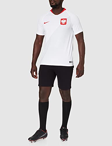 NIKE 2018 Poland Stadium Home - Partes de Arriba de Ropa Deportiva para fútbol (Adulto, Masculino, Camisa, Blanco, M, SML)