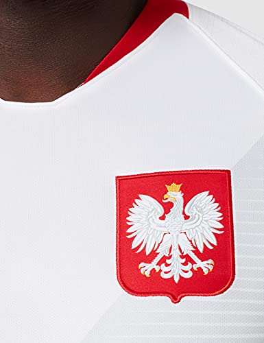 NIKE 2018 Poland Stadium Home - Partes de Arriba de Ropa Deportiva para fútbol (Adulto, Masculino, Camisa, Blanco, M, SML)