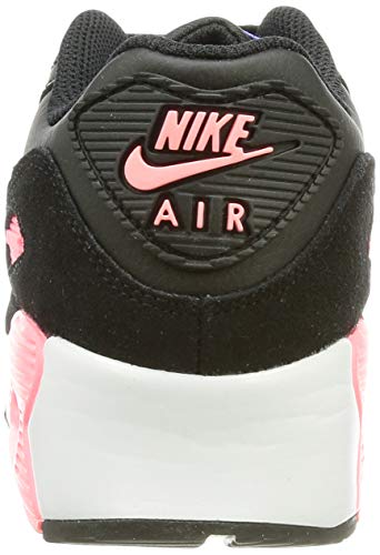 Nike Air MAX 90, Zapatillas para Correr, Black Sunset Pulse Sapphire Metallic Silver, 34 EU