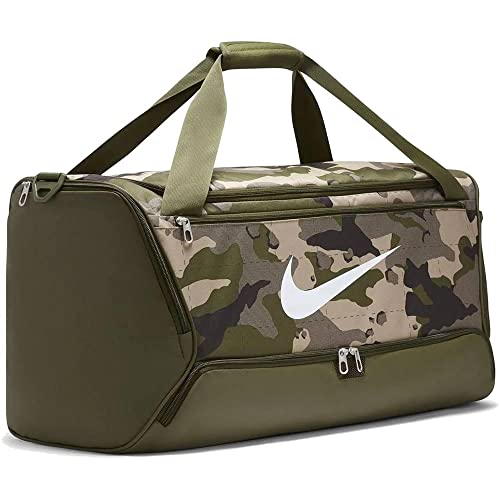 NIKE Bolsa Brasilia Camo Training Caqui Verde