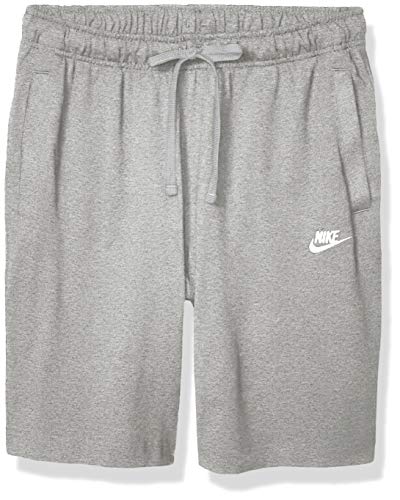 NIKE Club Short JSY Pantalones Cortos, Hombre, Gris (Dk Grey Heather/White), M